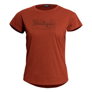 Pentagon dámske tričko Contour, maroon red